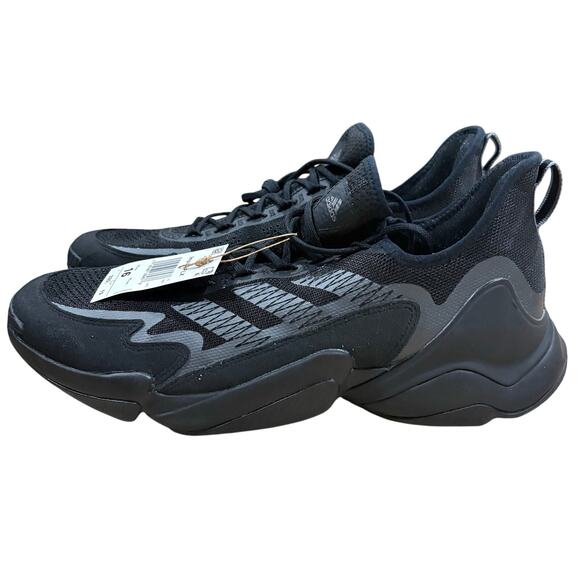 adidas Men’s SM Impact FLX All Black Football Training Performance Shoes 16 NEW main image 7
